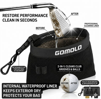 2-in-1 Golf Club & Ball Washer By Gomolo™