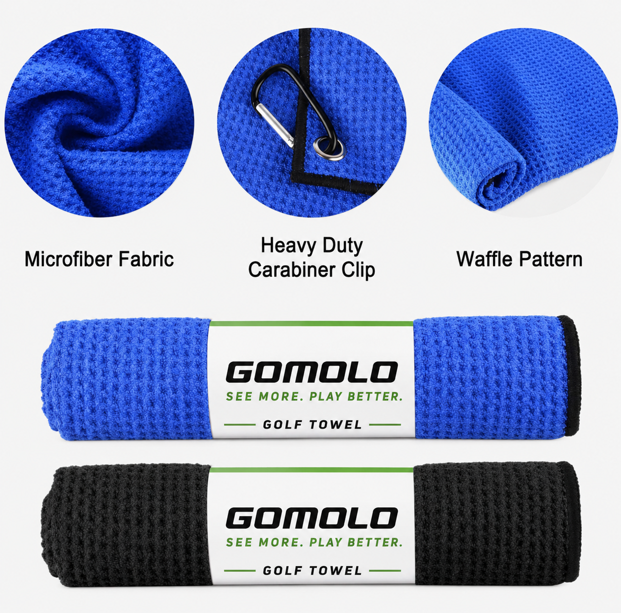 Golf Towel Microfiber and Brush Kit By Gomolo™