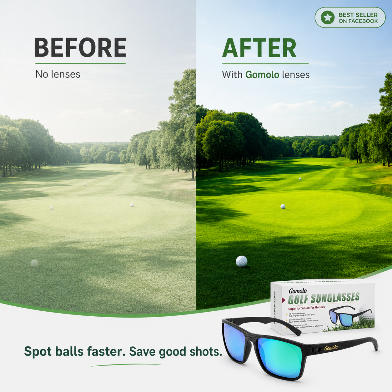 Gomolo™ Ball Finder Golf Sunglasses